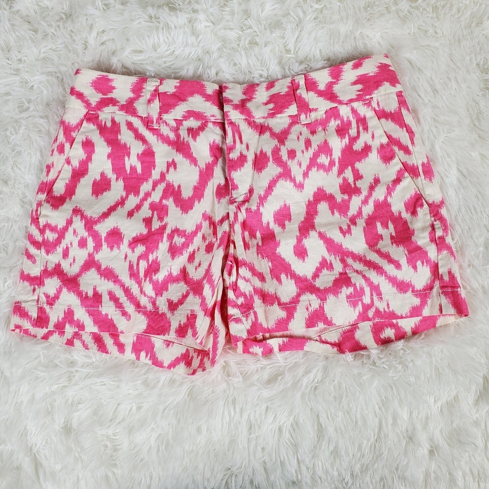 Ann Taylor LOFT Shorts Pink White Size 0